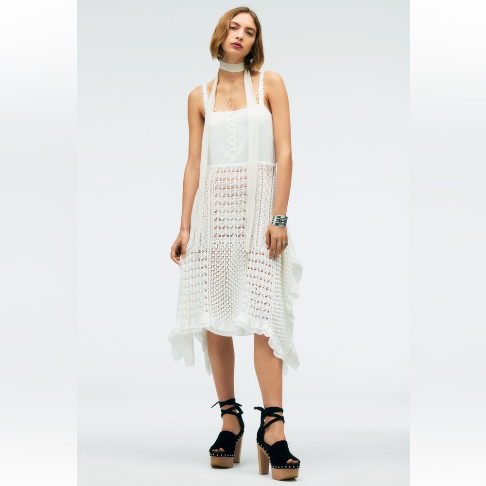 {Zara} Combination Pointelle Dress NWT - Limited Edition - Sz L